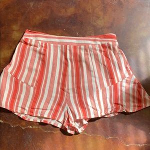 Red striped shorts